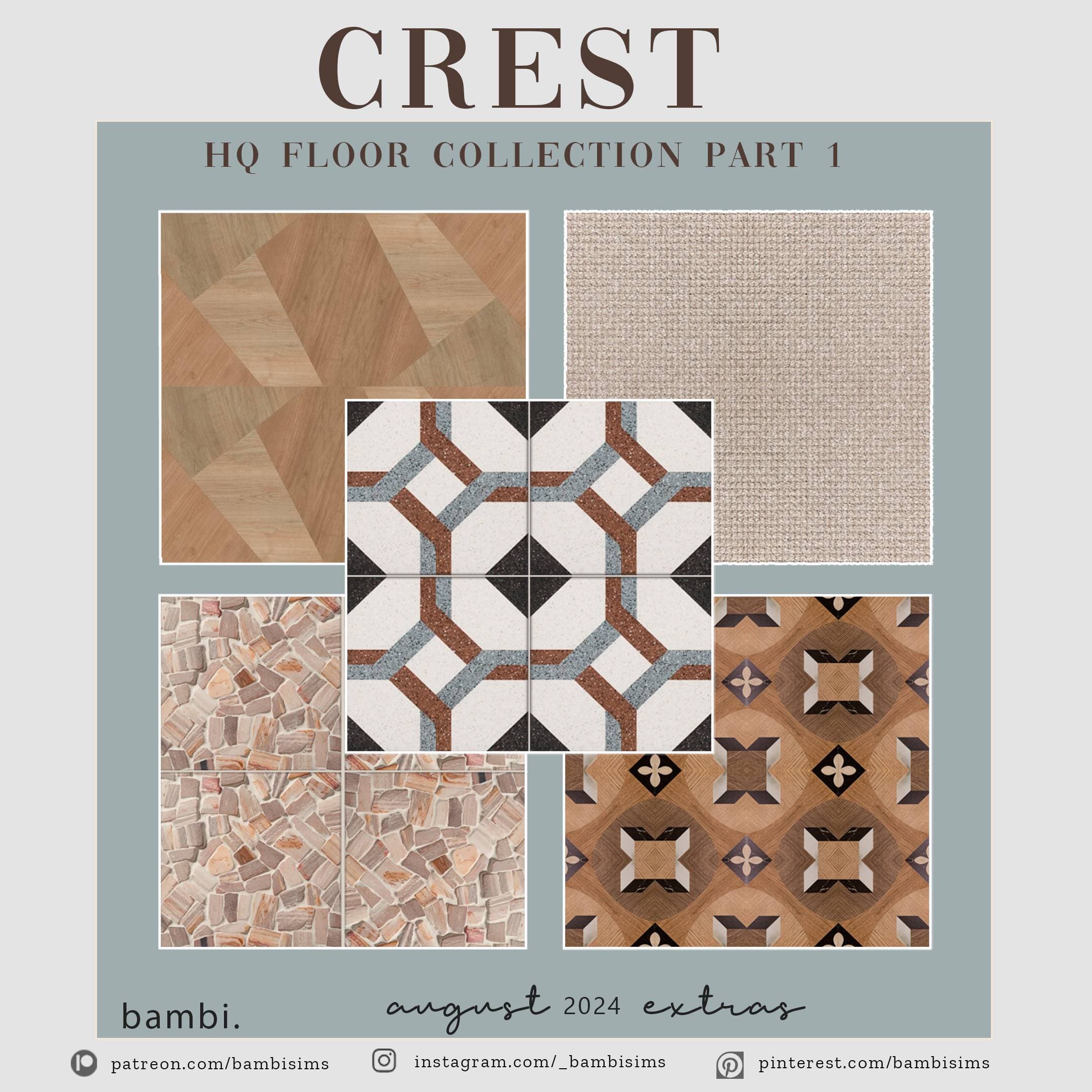 Набор напольных покрытий Crest Floor Collection P1